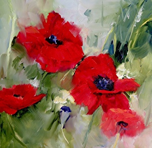 Carol Hopper - Dreaming of Poppies- Oil - Painting entry - April 2017 ...