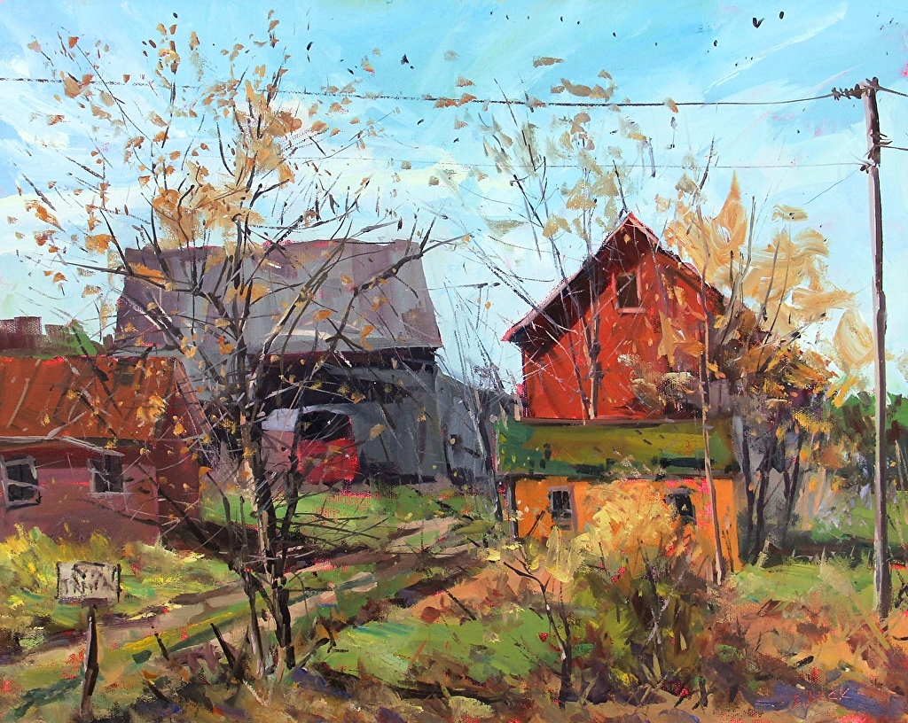 Bob Beck - Winter Just Around the Corner- Oil - Painting entry - June ...