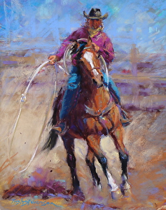 Trish Stevenson - Cowgirl Roper- Pastel - Painting entry - July 2013 ...