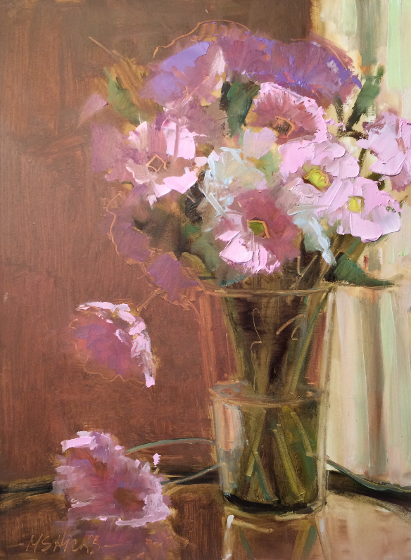 Marjorie Hicks - Flowers For Carol- Oil - Painting entry - January 2016 ...